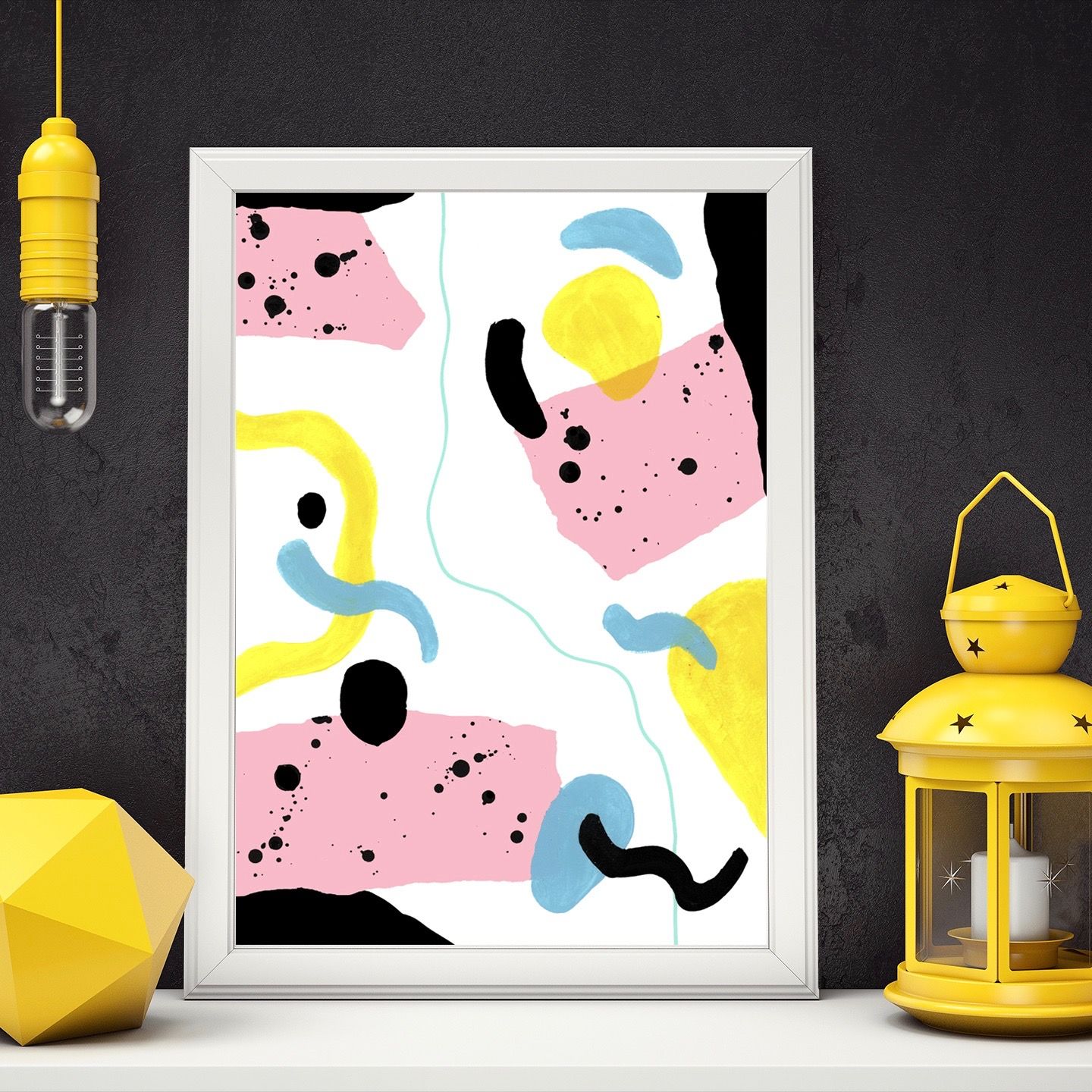cuadro mint rosa 2