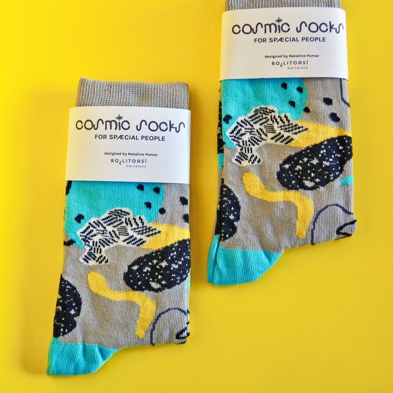 Cosmic socks gris - Imagen 6