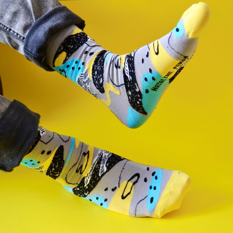 Cosmic socks gris - Imagen 2