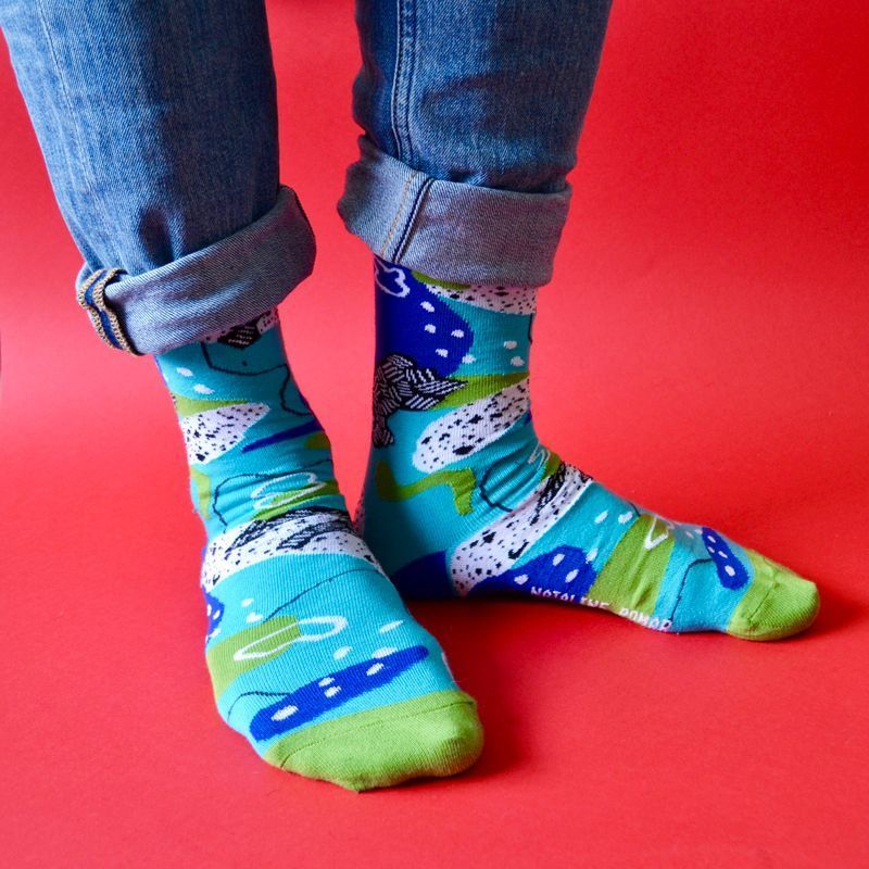 Cosmic socks turquesa