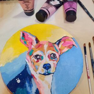 curso acrílico: Pinta tu mascota (domingo 8 de noviembre)